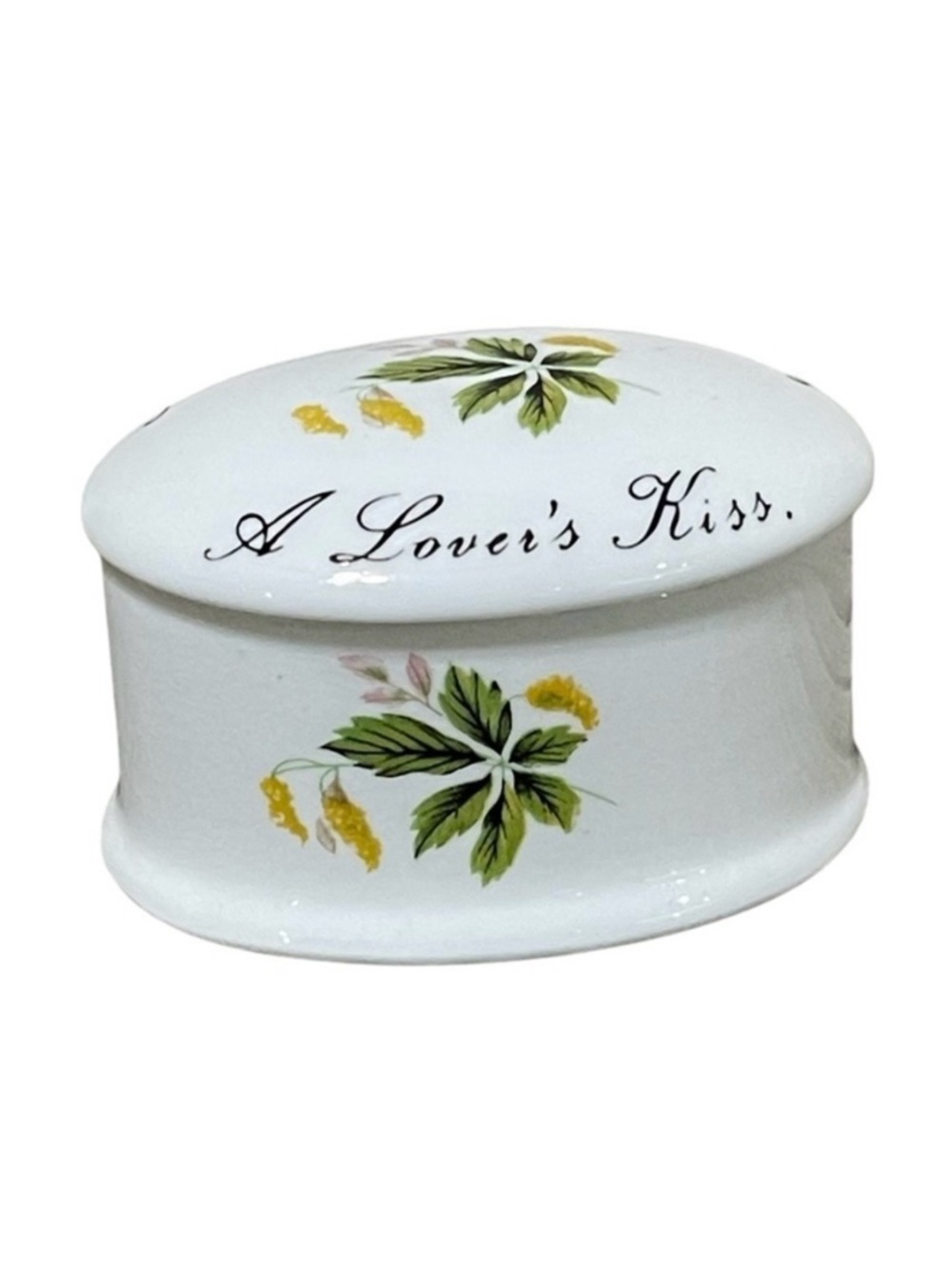 Royal Adderley Floral Such Heavenly Bliss A Lover's Kiss Bone China Keepsake Box